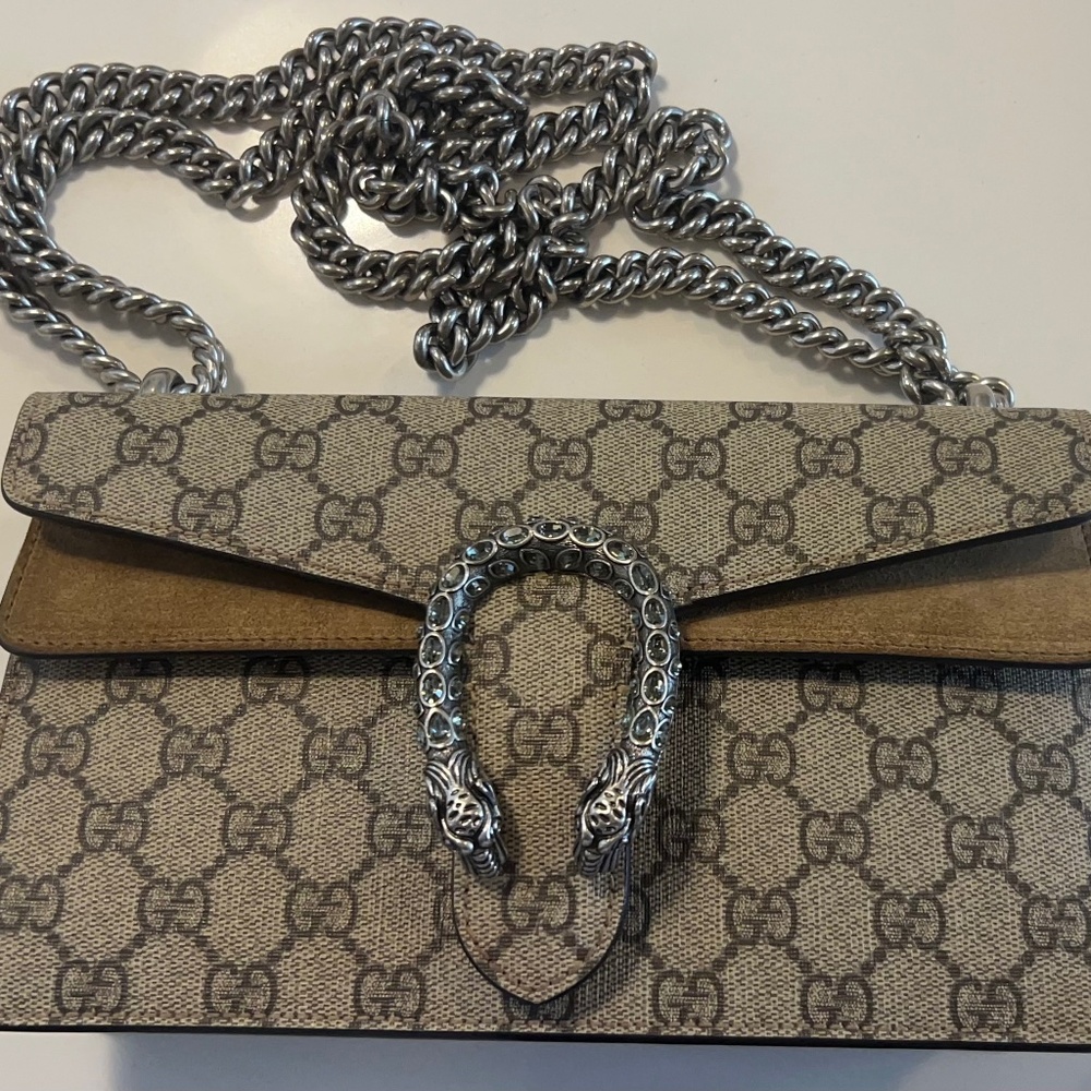 Authentic Gucci Dionysus Medium Shoulder Bag with Crystals (Special Edition)